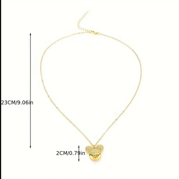 Silver Mickey Mouse Pendant Necklace. New. - Picture 6 of 6